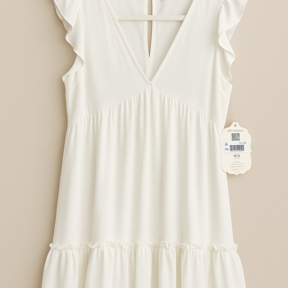 Altar'd State Cream Midi Dress
